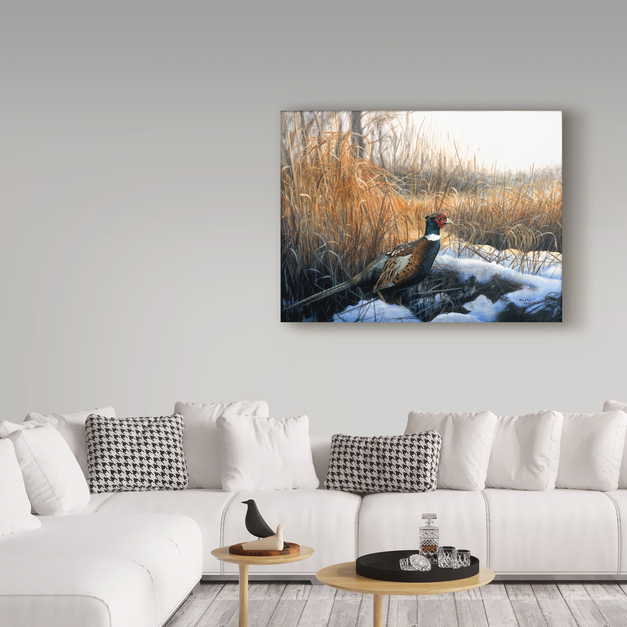 Trademark Fine Art 'Pheasant' Canvas Art by Rusty Frentner