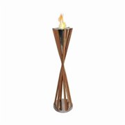 Anywhere Fireplace 90218 13 oz Indoor & Outdoor Southampton Teak Tall Fireplace