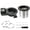 black, variant on Magnetic Dryer Vent Coupler DV180 Sealed Dryer Vent Connector Kit Easy Clean Quick Connector Includes 2.6 ft 4 in Tubing and Two Stainless Steel Clamps