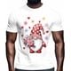 thumbnail image 2 of Mens T Shirts Valentine's Day Gnome Flower Short Sleeve Casual Men's Tee Tops Graphic T-Shirts for Teen Boys/Men, 2 of 8
