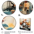 thumbnail image 3 of Designart "Midcentury Dreams Colorful Mid Century" Mid-century Floater Framed Canvas Print, 3 of 7