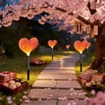 thumbnail image 6 of Valentine's Day Solar Lights Outdoor Decoration Heart Shape LED Garden Yard Patio String Lights for Holiday Party Wedding, 6 of 8