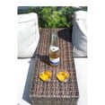 thumbnail image 2 of Living Source International Modern Wicker Rattan Side Table in Espresso Finish, 2 of 3