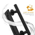 thumbnail image 3 of OUNONA 1 Set Barn Door Pull Handle Black Carbon Steel Practical in Use for DIY Enthusiasts, 3 of 8