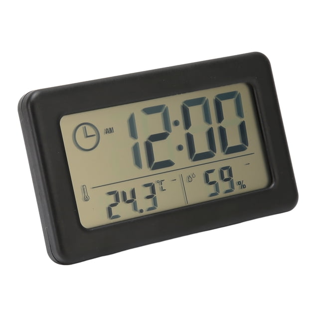 Reloj Electrónico De Escritorio, Reloj Despertador Digital Portátil Con Pantalla De Temperatura 12/24H Fino Para Oficina