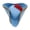 Sky Blue, variant on Colonial Pirate Hat Distressed Captain Tricorn Flanging Brim Hat for Pirate Party White One Size