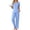 Blue, variant on Womens Pajama Sets Viscose from bamboo Lounge Set Soft Pajamas for Women Set Short Sleeve and Long Pants Sleepwear