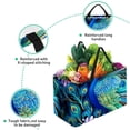 thumbnail image 3 of Peacock Large Foldable Oxford Cloth Grocery Baskets - Multipurpose Storage Basket and Decorative Box, 3 of 7
