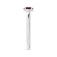 thumbnail image 6 of ANGARA Natural Classic Solitaire Oval Ruby Promise Ring in 14K White Gold for Women (Size-5x4mm) | July Birthstone, Birthday, Anniversary, Jewelry Gift for Women | Natural Ruby Ring, 6 of 12