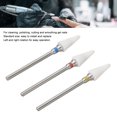 thumbnail image 3 of Nail Grinding Head, Standard Size Art Manicure Drill Bit Less Dust 30PCS with 3 Brackets for Cleaning Shaping, 3 of 7