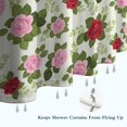 thumbnail image 6 of Pioneer Flower Floral Print Pattern Shower Curtain 72"x84", Bathroom Decorative Shower Curtain Set with 12 Hooks, Waterproof Washable, 6 of 6