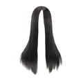 thumbnail image 1 of Peluca negra larga y recta para mujer, peluca de pelo sintético encantadora, transpirable, elegante, 70cm, para disfraz de Cosplay, aniversario, boda, 1 of 8