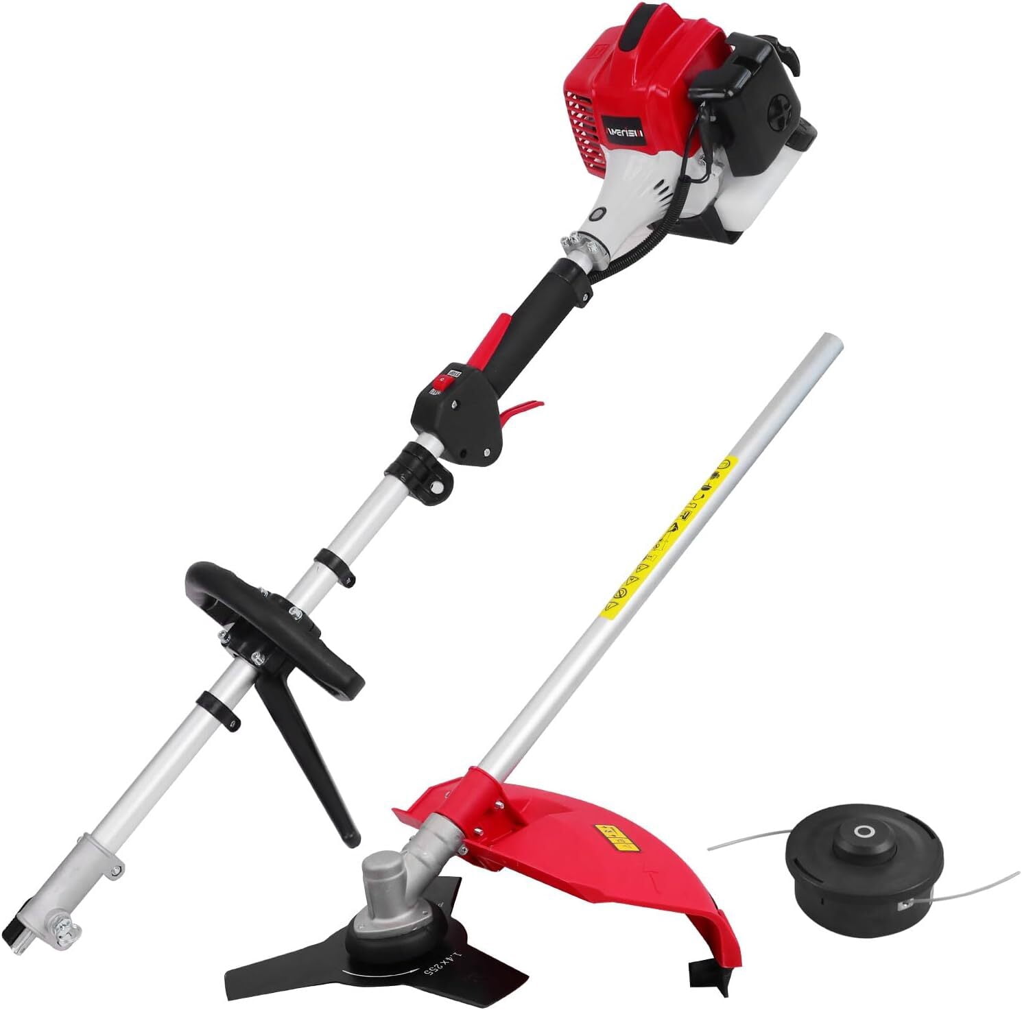 Amerisun 25.4cc Gas String Trimmer, Gas Weed Wacker, weed trimmer3-in-1 String Trimmer/Edger 16-Inch with 10-Inch Brush Cutter for Grass Cutting