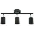 thumbnail image 5 of Track Lighting Kit,LED Track Light Kit 3 Heads 15.9in Arm 90 Degrees Rotatable Matte Black 3 Light Track Lighting Kit for GU10 Bulb 85‑265V,LED Light Track Kit, 5 of 5