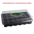 24-Cell Seedling Starter Tray with Humidity Dome, Black Plastic ...