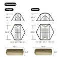 thumbnail image 6 of Naturehike, Ultralight Hiking Tent, Portable Camping Tent with Vestibule, Outdoor Backpacking Modified Dome Tent with Rain Fly, Waterproof 3 Seasons Tent, 6 of 25