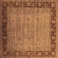 thumbnail image 1 of Ahgly Company Indoor Square Oriental Orange Industrial Area Rugs, 8' Square, 1 of 4
