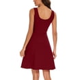 thumbnail image 3 of Womens Sundress With Pockets Summer Casual Round Neck Tank Dress Sleeveless Midi Beach Dress, 3 of 4