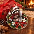 thumbnail image 4 of LOWLHOME Christmas Animals Cash Wallet Ornament, 2D Acrylic Hanging Christmas Tree Ornament, Money Gift Card Holder for Stocking Stuffer Holiday Party Favor Home Decoration, 4 of 5