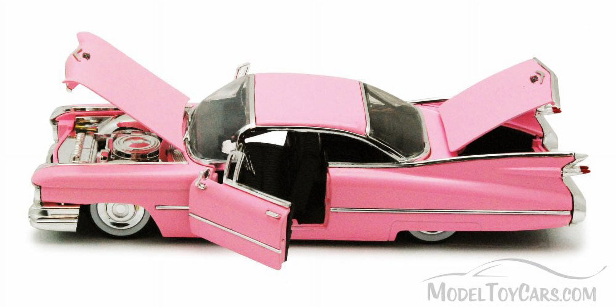 1959 Cadillac Coupe Deville Diecast Car Model 1/24 Pink Die