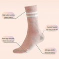 thumbnail image 3 of 7 pairs Women Yoga Socks Ballet Pilates Non-Slip Gym Trampolines Grip Sticky Gripper Workout with Arch Support floor Breathable Soft Sport Socks, 3 of 5