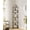 Somber Walnut, variant on 5-Tier Corner Shelf Stand - No Tools Assembly, Space-Saving Storage Unit, 15x10.6x54.7 Inches for Home Organization, Somber Walnut