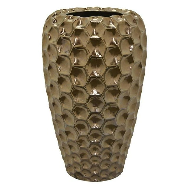 Plutus Brands PBTH94540 Porcelain Ceramic Vase, Bronze