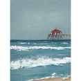 thumbnail image 3 of Reynolds, Jade 15x18 Black Modern Framed Museum Art Print Titled - Fishing Pier Diptych I, 3 of 5