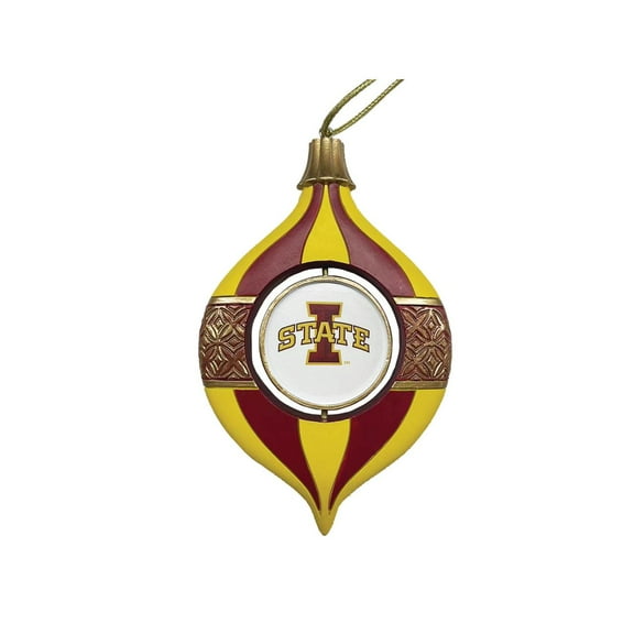 Iowa State Cyclones Two-Piece 5.5" Spinning Bulb Ornament Set