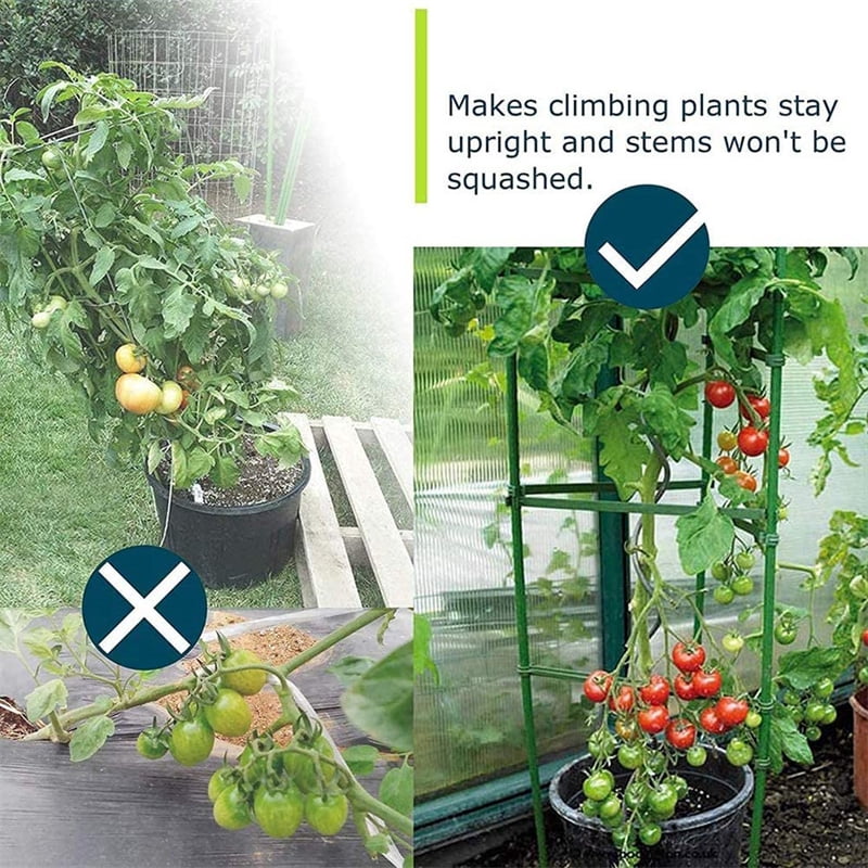 1 Pack Tomato Cage 3.9 Feet, Plant Support Cage Assembled Tomato Garden Cages Stakes Vegetable Support Trellis