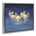 thumbnail image 4 of Stupell Industries Pelican Flock Lake Ripples Animals & Insects Painting Gray Floater Framed Canvas Art Print Wall Art, 31 x 25, 4 of 10