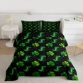 thumbnail image 2 of Feelyou Lucky Shamrock Kid Queen Comforter Set, Seasonal Spring Holiday Bedding Set, 3pcs, 2 of 8