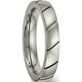 thumbnail image 4 of Titanium Polished 4mm Grooved Band (Size 11.5) Made In China tb482-11.5, 4 of 5