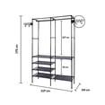 thumbnail image 2 of Perchero de Piso Multifuncional | Organizador de Ropa | Closet Armable | Rack con Ganchos Resistente | Armario para Dormitorio | Acero Inoxidable, 2 of 5