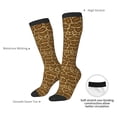 thumbnail image 4 of Xecao Snake Skin print thigh-high socks, crafted for both men and women with a stretchy, high-opaque design perfect for daily wear, 4 of 6