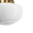 thumbnail image 3 of Hunter - Saddle Creek 1-light Alturas Gold, Small Flush Mount Light, Dimmable, Schoolhouse Style, Schoolhouse Shaped, for Bedrooms, Dining, Living Rooms - 48065, 3 of 5