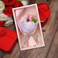thumbnail image 1 of Caja regalo romántica de ramo de jabón de rosas - 5 rosas jabones, decoración de bodas y hogar, arreglo floral duradero, 1 of 4