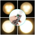 thumbnail image 4 of Wireless LED Puck Lights Closet Lights Battery Operated with Remote Control Kitchen Under Cabinet Lighting Wireless 4000K Natural White - 6 Pack, 4 of 8