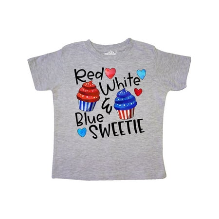 

Inktastic 4th of July Red White and Blue Sweetie Cupcakes and Stars Gift Toddler Boy or Toddler Girl T-Shirt