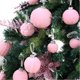 thumbnail image 3 of 46 Bolas Navideñas de Terciopelo Flocadas, Adornos Navideños de Plástico, Adornos Colgantes Decorativos para Árbol de Navidad., 3 of 3