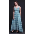 thumbnail image 5 of Bimba Tie-Dye Ladies Printed Resort Maxi DrawstringÂ&nbsp;DressÂ&nbsp;Spaghetti Strap Beach Wear-XX-Large, 5 of 5