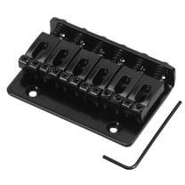 ROSENICE 1Set Electric Guitar Bridge Saddle with Screw Black Metal for Guitar Maintenance and Replacement