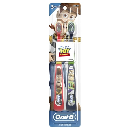 Oral-B Kids Manual Toothbrush featuring Disney & Pixar's Toy Story, Soft Bristles, For Children and Toddlers 3+, 2