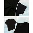 thumbnail image 4 of T-Shirt Graphique "Premier Jour d'École" pour Filles - T-Shirt Décontracté à Col Rond avec Crayons, Règles et Étoiles, Haut d'Été à Manches Courtes pour Jeu Extérieur et Usage Quotidien, Vêtements d'École, Ajustement Confortable, 4 of 7