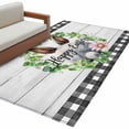 thumbnail image 6 of Easter Kitchen Runner Rug 2.7x5 Washable Runners for Hallway Non Slip Spring Watercolor Bunny Flower Leaf Grey Wood Grain Large Area Rug Indoor Floor Carpet for Bathroom Laundry Entryway Bedroom, 6 of 8