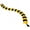 Black & Yellow, variant on Cable Protector, 3/4 in H, 39-1/2 in L, 3 in W, 1 Channel, ABS, Black