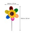 thumbnail image 4 of 2Pcs Pinwheel for Yard and Garden 63.00X27.00X5.00cm Assorted Color, 4 of 8