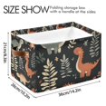 thumbnail image 4 of Yayeee Canvas Storage Basket with Handles for Shelves Fabric Bins Closet Organizer, Gray Dinosaur, 4 of 8