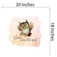 thumbnail image 4 of Animal Wall Decals for Children Playroom - Owl Fluttering Happily Owl DIY & Creativity Boy Girl Bedroom Wall Sticker - Size: 20 In x 18 In, 4 of 5