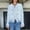 Sky Blue, variant on Elegant Casual Jacket Fringe Trim Short Coat With Decorative Metal Buttons For And Autumn Outerwear Women Suit Jacket Puffy Vests